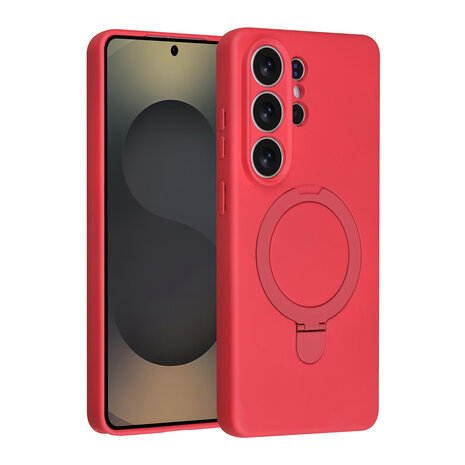 TUNIQ TUNIQ Galaxy S26 Ultra Back cover coque - Magsafe With Ring Stand - Hanger - Cherry Red