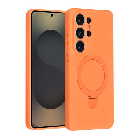 TUNIQ TUNIQ Galaxy S26 Ultra Back cover coque - Magsafe With Ring Stand - Hanger - Tangerine Orange