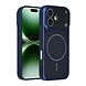 AG Matte Glass AG Matte Glass iPhone 16 Backcover hoesje - Magsafe full protection cover - Blauw