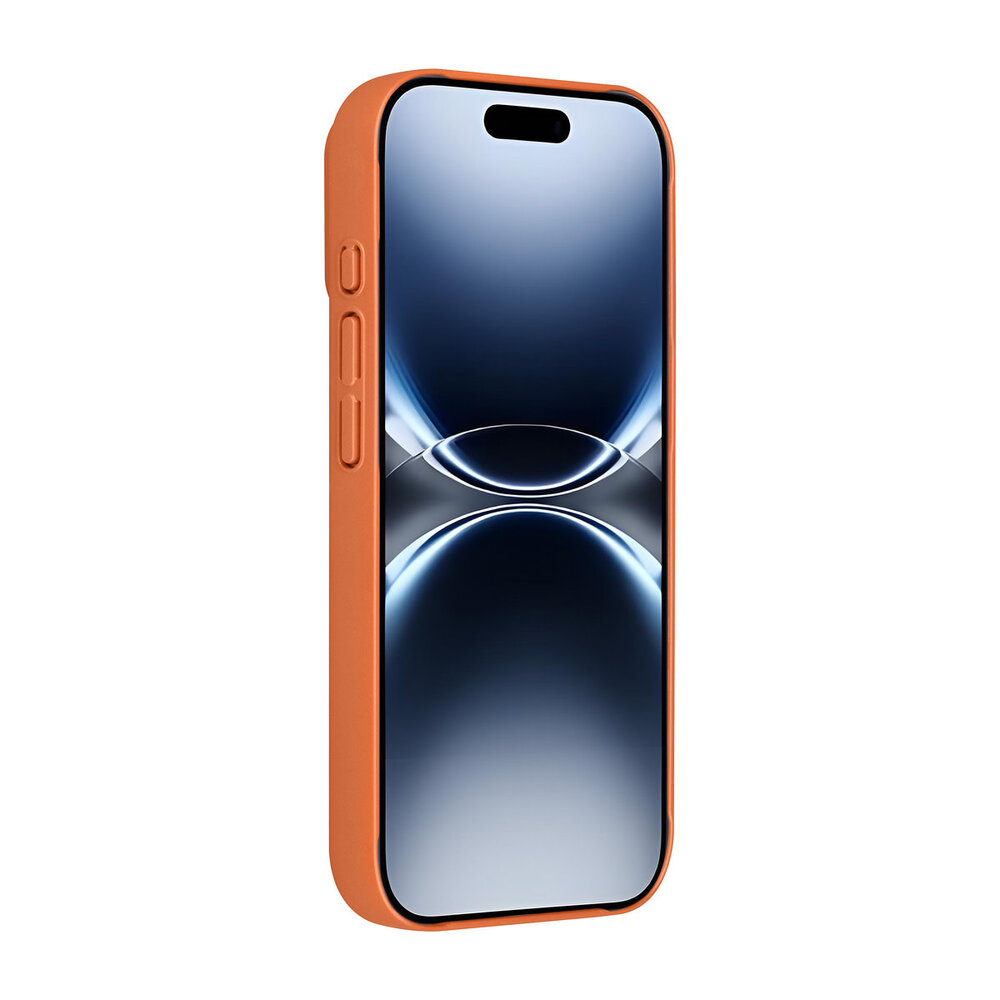 AG Matte Glass AG Matte Glass iPhone 16 Pro Back cover case - Magsafe full protection cover - Orange