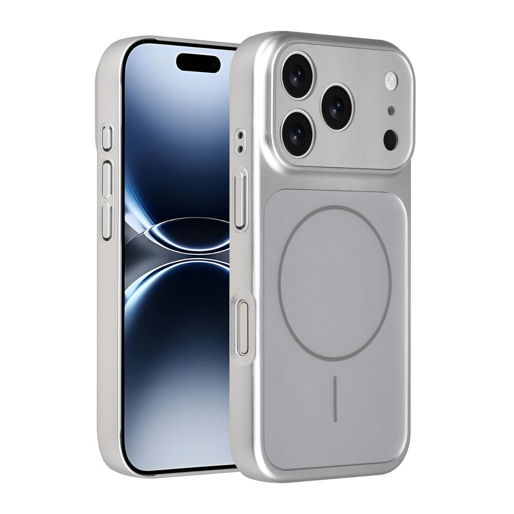 AG Matte Glass AG Matte Glass iPhone 17 Pro Back-Cover hul - Magsafe full protection cover - Silber AG Matte Glass AG Matte Glass iPhone 17 Pro Back-Cover hul - Magsafe full protection cover - Silber