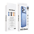 AG Matte Glass iPhone 17 Pro Max/iPhone 18 Pro Max Coque arrière MagSafe protection enveloppante - Bleu