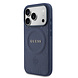 Guess Guess iPhone 17 Pro Max Back cover case - Magsafe - PU Leather Peony Hot Stamp Design - Navy