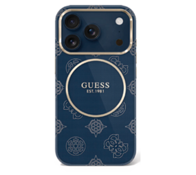 Guess Guess iPhone 17 Pro Max Back cover case - Magsafe - IML Peony Hot Stamp Design - Navy