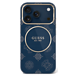 Guess Guess iPhone 17 Pro Max Back cover case - Magsafe - IML Peony Hot Stamp Design - Navy