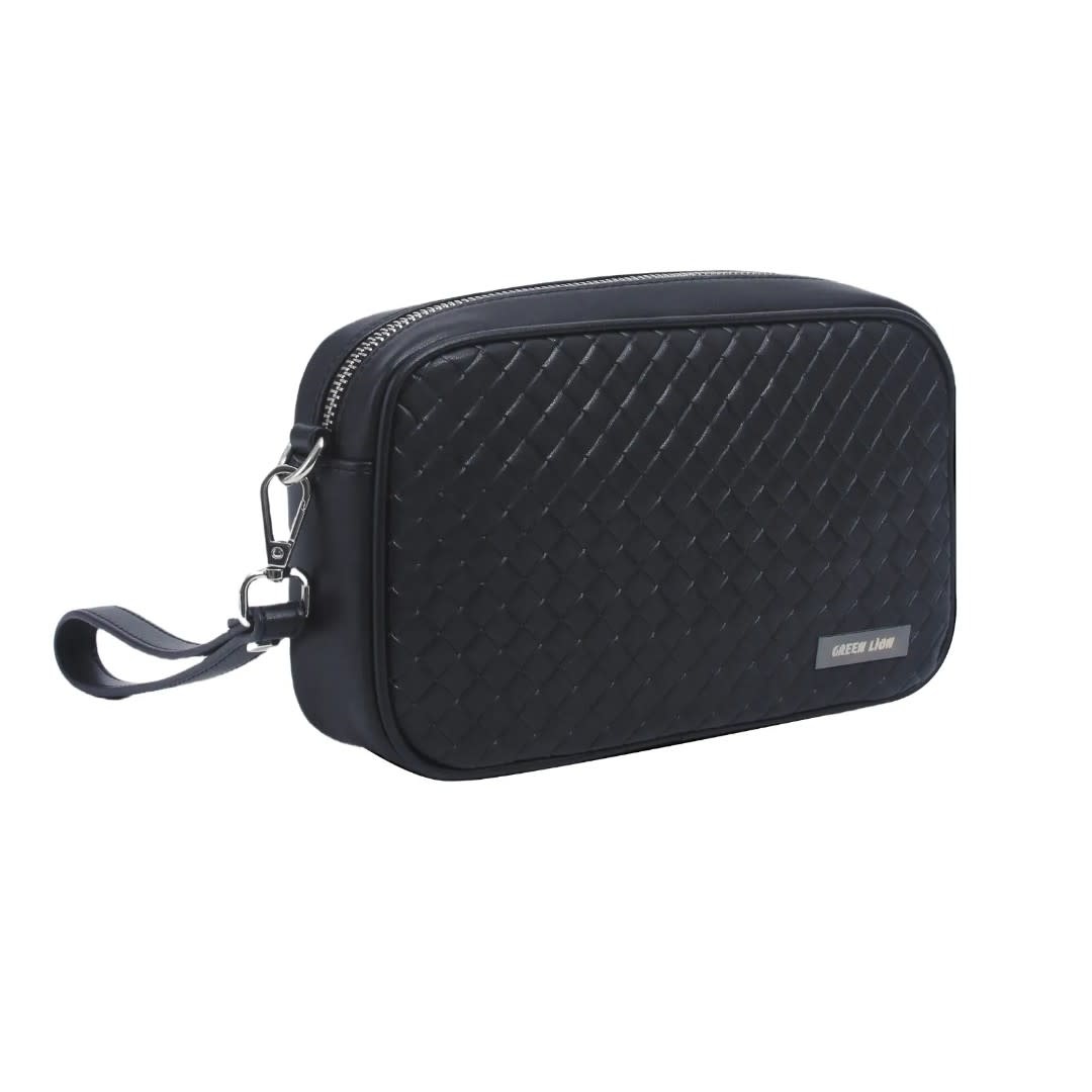 Green Lion Green Lion Verso Clutch Bag - PU Leather - Zwart