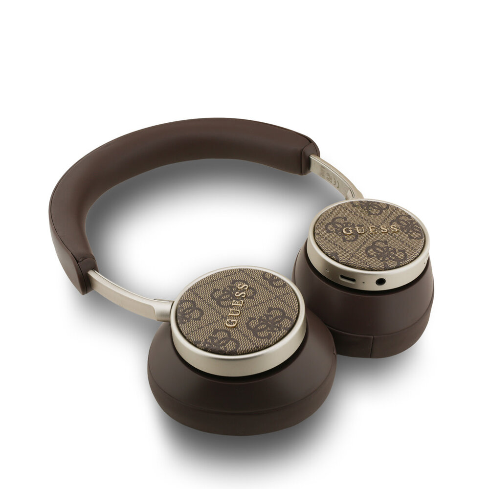 Guess Guess Bluetooth Headphones - ENC - PU Leather - 4G Classic Logo - Marron