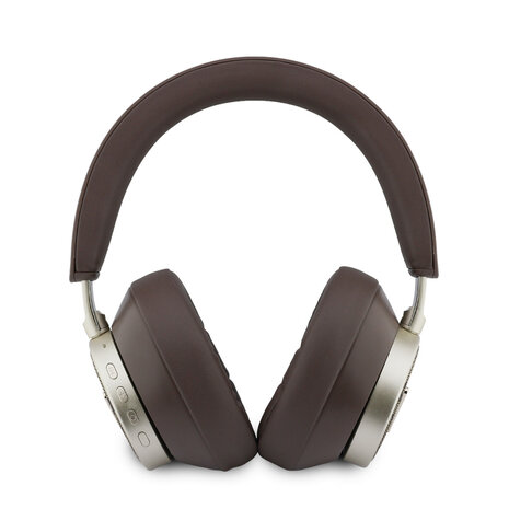 Guess Guess Bluetooth Headphones - ENC - PU Leather With Case - 4G Triangle Logo - Marron