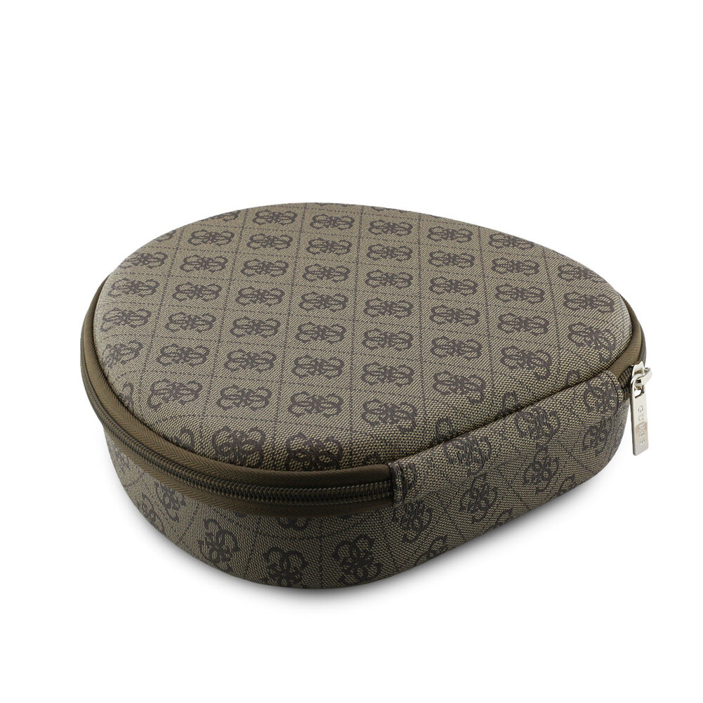 Guess Guess Bluetooth Headphones - ENC - PU Leather With Case - 4G Triangle Logo - Marron