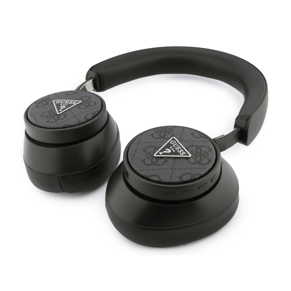 Guess Guess Bluetooth Headphones - ENC - PU Leather - 4G Triangle Logo - Noir