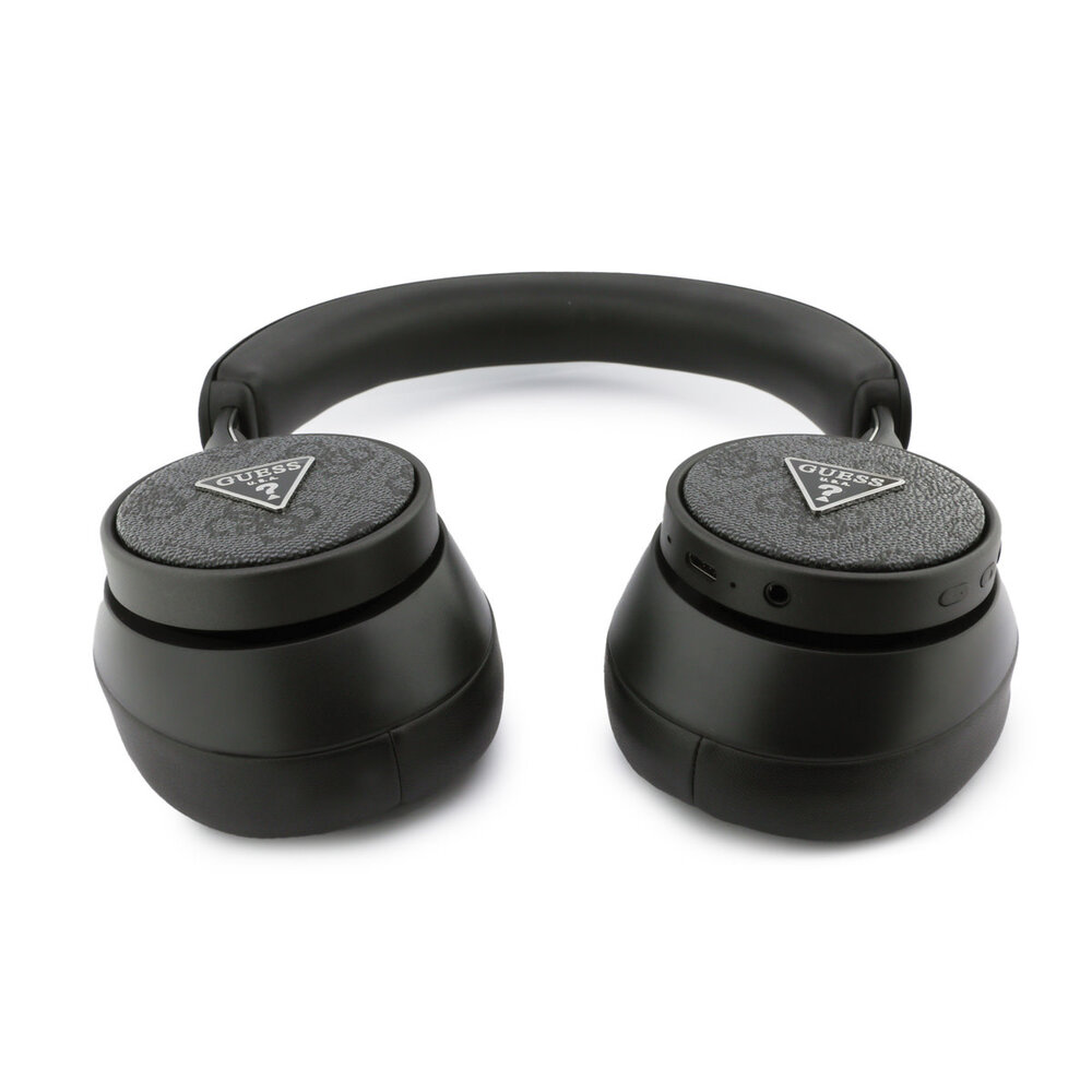 Guess Guess Bluetooth Headphones - ENC - PU Leather - 4G Triangle Logo - Noir