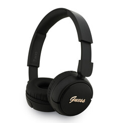 Guess Bluetooth Headphones - Metal Logo Script - Zwart