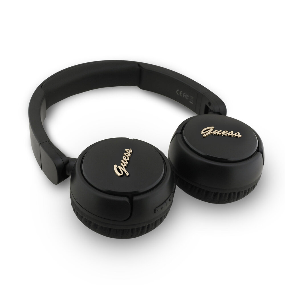 Guess Guess Bluetooth Headphones - Metal Logo Script - Noir