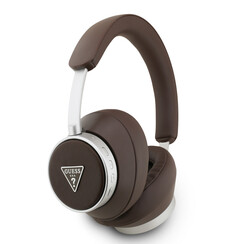 Guess Bluetooth Headphones - ENC - PU Saffiano - Triangle Logo - Bruin