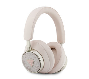 Guess Guess Bluetooth Headphones - ENC - PU Leather With Case - 4G Triangle Logo - Rose Guess Guess Bluetooth Headphones - ENC - PU Leather With Case - 4G Triangle Logo - Rose