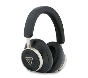 Guess Guess Bluetooth Headphones - ENC - PU Leather With Case - 4G Triangle Logo - Noir Guess Guess Bluetooth Headphones - ENC - PU Leather With Case - 4G Triangle Logo - Noir