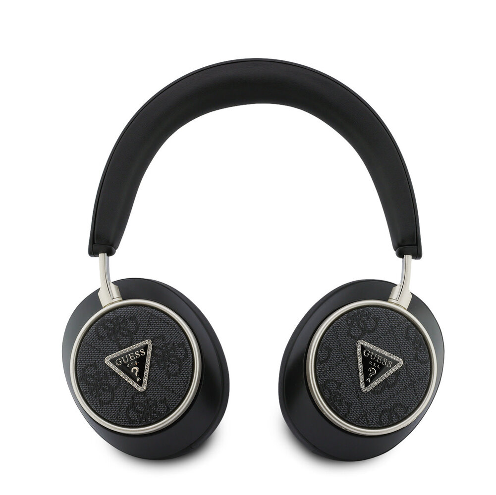 Guess Guess Bluetooth Headphones - ENC - PU Leather With Case - 4G Triangle Logo - Noir