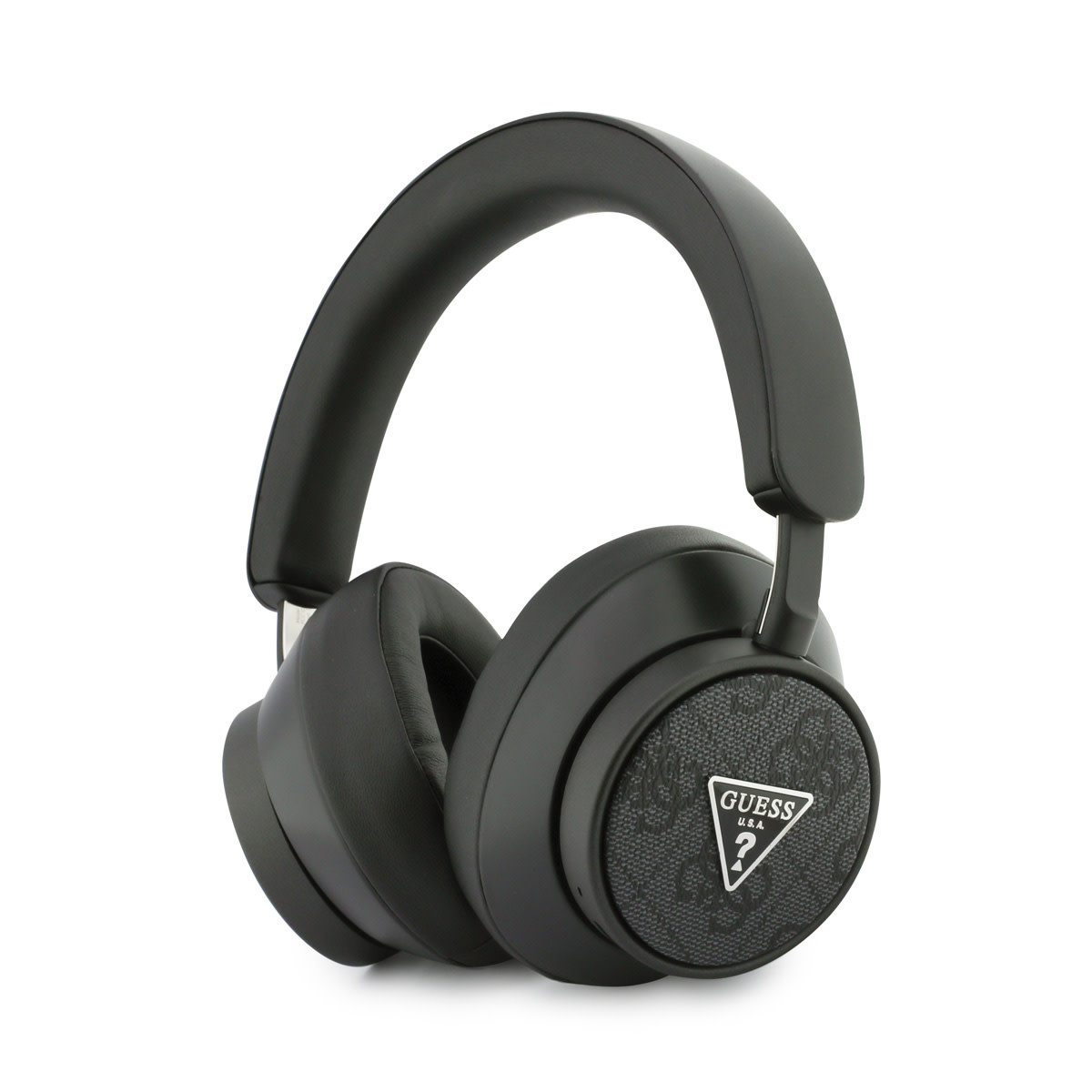 Guess Guess Bluetooth Headphones - ENC - PU Leather - 4G Triangle Logo - Zwart