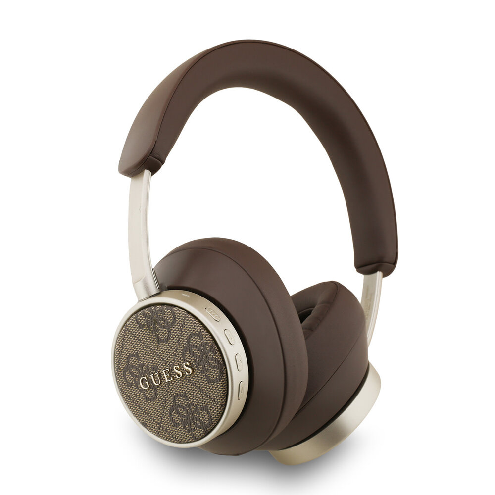 Guess Guess Bluetooth Headphones - ENC - PU Leather - 4G Classic Logo - Marron