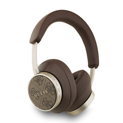 Guess Bluetooth Headphones - ENC - PU Leather - 4G Classic Logo - Bruin