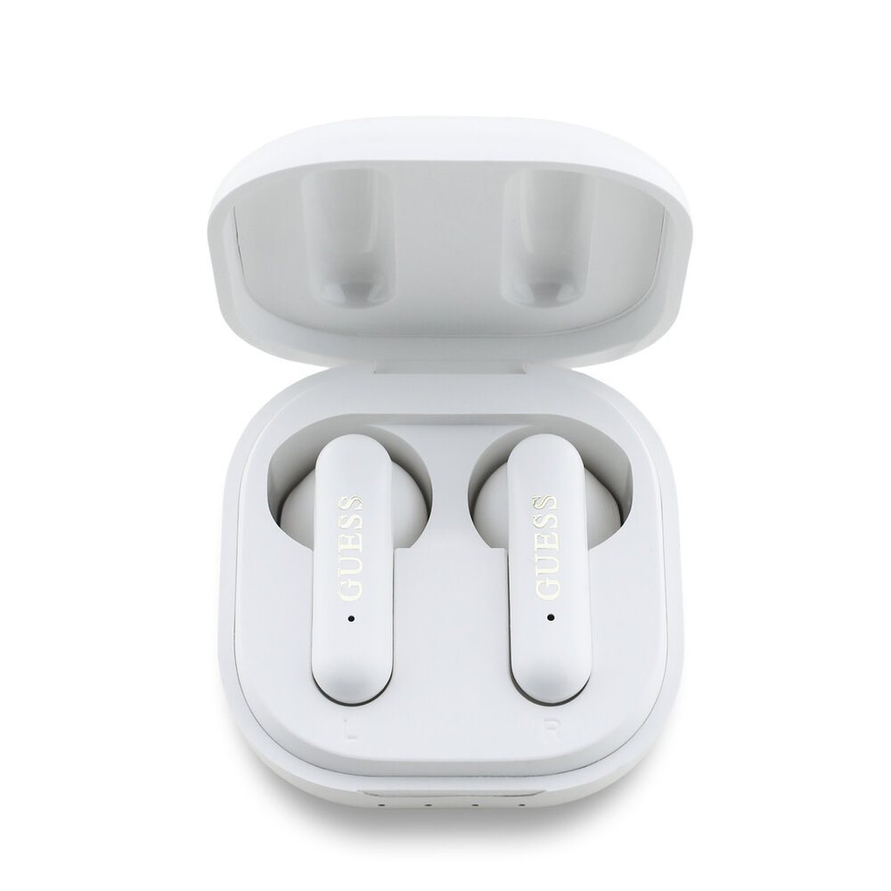 Guess Guess Bluetooth Earbuds - TWS - 4G Metal Logo - White