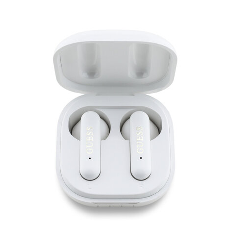Guess Guess Bluetooth Earbuds - TWS - 4G Metal Logo - Blanc