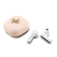 Guess Bluetooth Earbuds - TWS - 4G Metal Logo - Roze