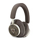 Guess Guess Bluetooth Headphones - ENC - PU Leather With Case - 4G Triangle Logo - Brown Guess Guess Bluetooth Headphones - ENC - PU Leather With Case - 4G Triangle Logo - Brown