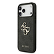 Guess Guess iPhone 17 Pro Max Back-Cover hul - 4G With Pearl Strap - Big Metal Logo - Schwarz