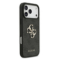 Guess Guess iPhone 17 Pro Max/iPhone 18 Pro Max Back Cover with 4G Pattern, Large Metal Logo and Pearl Strap - Black