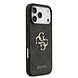 Guess Guess iPhone 17 Pro Max Back-Cover hul - 4G With Pearl Strap - Big Metal Logo - Schwarz