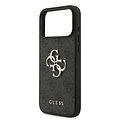 Guess Guess iPhone 17 Pro Max/iPhone 18 Pro Max Handyhülle 4G Perlenband Großes Metalllogo - Schwarz