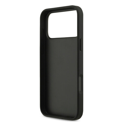 Guess Guess iPhone 17 Pro Max/iPhone 18 Pro Max Handyhülle 4G Perlenband Großes Metalllogo - Schwarz