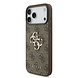 Guess Guess iPhone 17 Pro Max Back-Cover hul - 4G With Pearl Strap - Big Metal Logo - Braun Guess Guess iPhone 17 Pro Max Back-Cover hul - 4G With Pearl Strap - Big Metal Logo - Braun