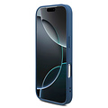 Guess Guess iPhone 17 Pro/iPhone 18 Pro Coque arrière 4G dragonne perlée Grand logo métallique - Bleu
