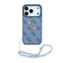 Guess iPhone 17 Pro Max Back cover coque - Bleu - 4G With Pearl Strap - Big Metal Logo Guess iPhone 17 Pro Max Back cover coque - Bleu - 4G With Pearl Strap - Big Metal Logo