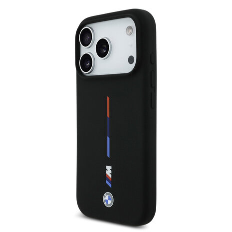BMW BMW iPhone 17 Pro Back cover case - MagSafe - Liquid Silicone - Printed Tricolor - Black BMW BMW iPhone 17 Pro Back cover case - MagSafe - Liquid Silicone - Printed Tricolor - Black
