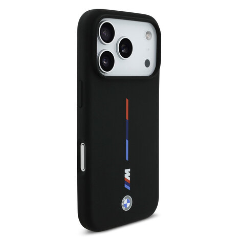 BMW BMW iPhone 17 Pro Back cover case - MagSafe - Liquid Silicone - Printed Tricolor - Black BMW BMW iPhone 17 Pro Back cover case - MagSafe - Liquid Silicone - Printed Tricolor - Black