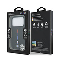 BMW BMW iPhone 17 Pro/iPhone 18 Pro Coque arrière MagSafe Silicone liquide Imprimé tricolore - Noir