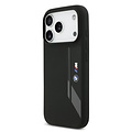 BMW BMW iPhone 17 Pro/iPhone 18 Pro Handyhülle MagSafe Flüssigsilikon Vertikales Logo - Schwarz