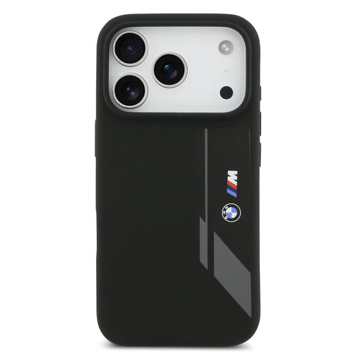 BMW BMW iPhone 17 Pro/iPhone 18 Pro Handyhülle MagSafe Flüssigsilikon Vertikales Logo - Schwarz