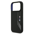 BMW BMW iPhone 17 Pro/iPhone 18 Pro Coque arrière MagSafe Silicone liquide Logo vertical - Noir