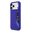 BMW BMW iPhone 17 Pro Max/iPhone 18 Pro Max Handyhülle MagSafe Flüssigsilikon Vertikales Logo - Marineblau