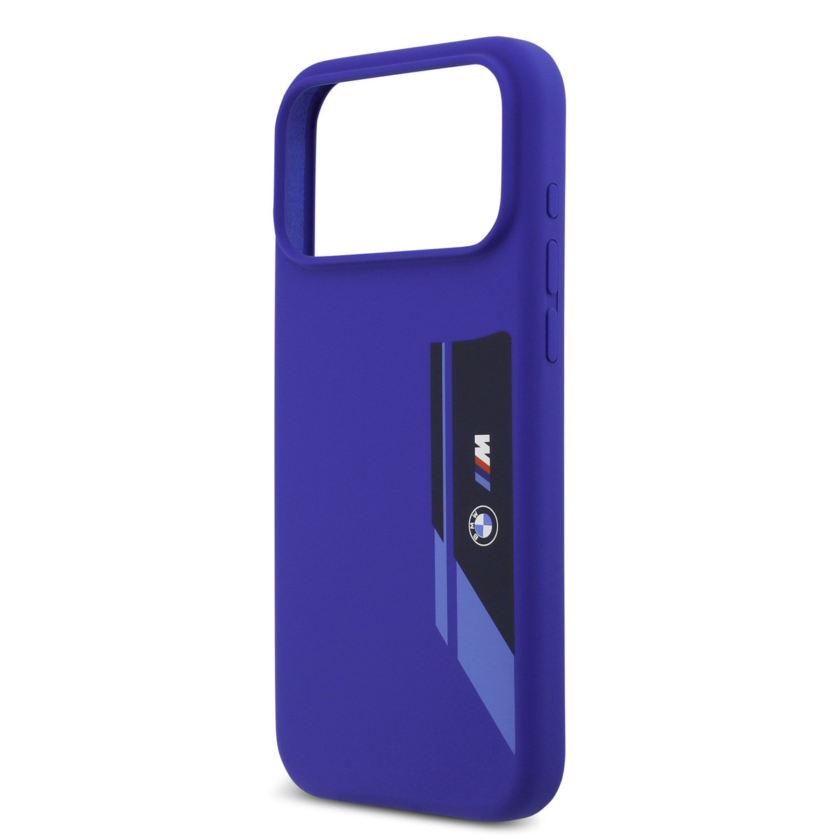 BMW BMW iPhone 17 Pro Max Backcover hoesje - MagSafe - Liquid Silicone - Vertical Logo - Navy, foto 5 van 6