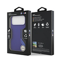 BMW BMW iPhone 17 Pro Max/iPhone 18 Pro Max Coque arrière MagSafe Silicone liquide Logo vertical - Bleu marine