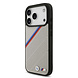 BMW BMW iPhone 17 Pro Back cover coque - Beige - MagSafe - PU Leather Case With Tricolor Slanted Stripes & Metal Logos BMW BMW iPhone 17 Pro Back cover coque - Beige - MagSafe - PU Leather Case With Tricolor Slanted Stripes & Metal Logos