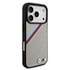 BMW BMW iPhone 17 Pro Back cover coque - Beige - MagSafe - PU Leather Case With Tricolor Slanted Stripes & Metal Logos BMW BMW iPhone 17 Pro Back cover coque - Beige - MagSafe - PU Leather Case With Tricolor Slanted Stripes & Metal Logos
