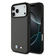 BMW BMW iPhone 17 Pro Max Back cover case - MagSafe - Quilted Leather Case With Metal Logo - Grey