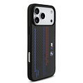 BMW BMW iPhone 17 Pro Max/iPhone 18 Pro Max Handyhülle MagSafe Kevlar Trikolore-Aufdruck Metalllogos - Schwarz