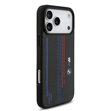 BMW BMW iPhone 17 Pro Max Back cover coque - Noir - MagSafe Kevlar Case With Printed Tricolor & Metal Logos BMW BMW iPhone 17 Pro Max Back cover coque - Noir - MagSafe Kevlar Case With Printed Tricolor & Metal Logos